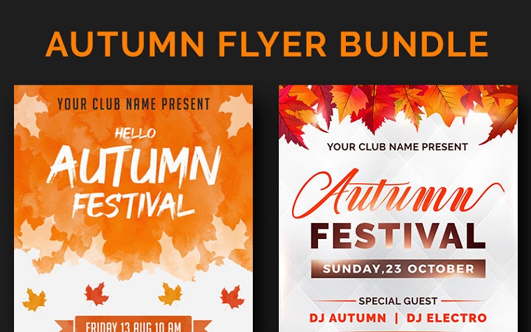 Autumn Flyer Bundle Corporate Identity Template