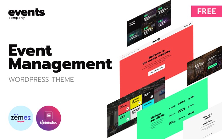 One-Page Event Management WordPress Theme