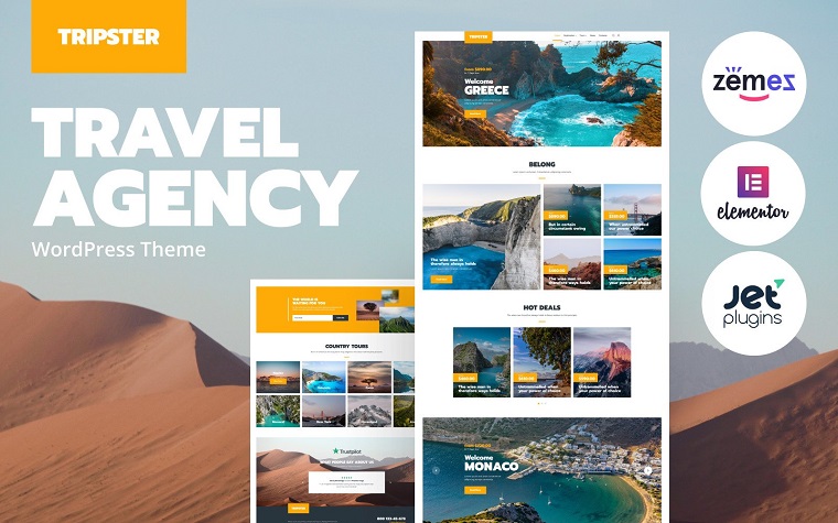 Tripster - Travel Agency Modern Elementor WordPress Theme