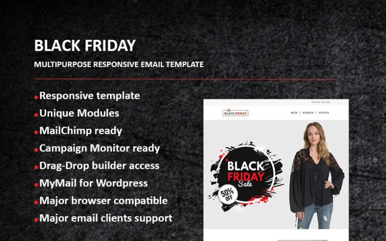 black friday email template