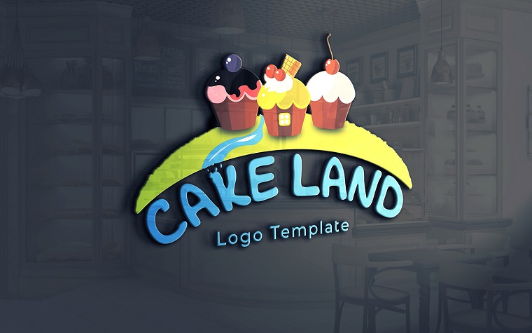 Cake Logo Template