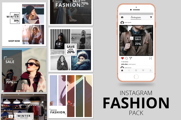 Fashion Instagram Banner Pack Social Media