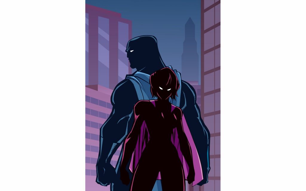 superhero couple