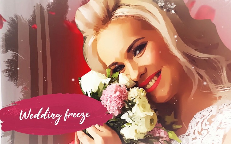 Unusual Wedding Freeze After Effects Template