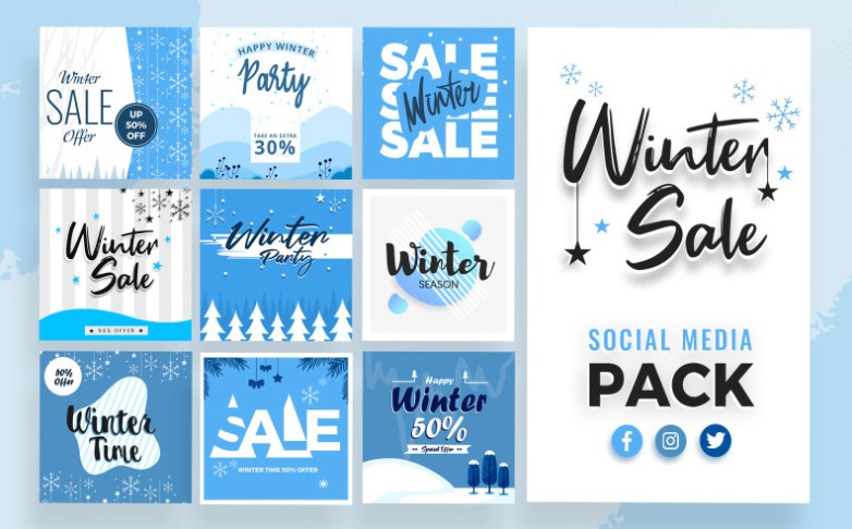 Dreamy Winter Social Media Package