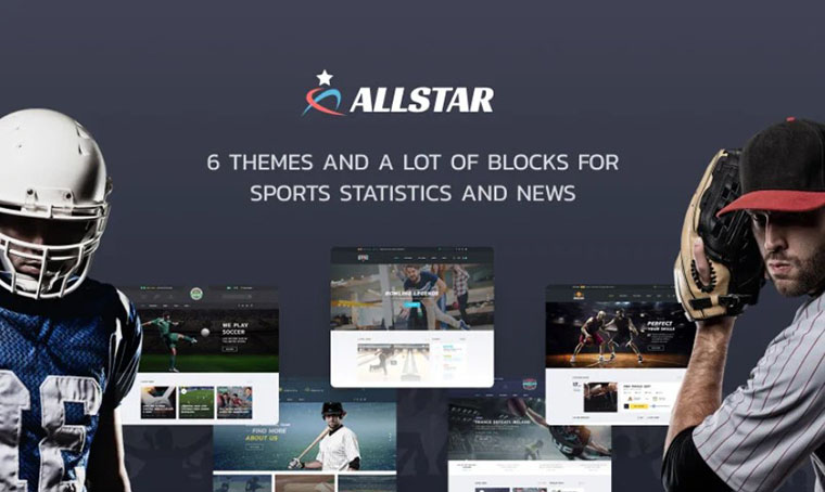 ALLSTAR Sport HTML design