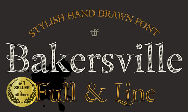 Bakersville Font digital bestseller