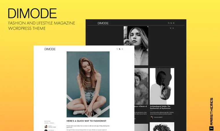 DIMODE Fashion and lifestyle WordPress theme