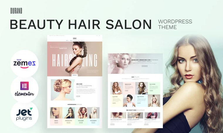 Durand - Beauty Hair Salon WordPress theme