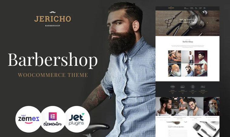 Jericho - WordPress Barbershop template