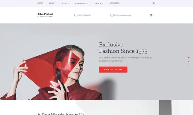 John Fortezi - Elegant HTML Slider Store template