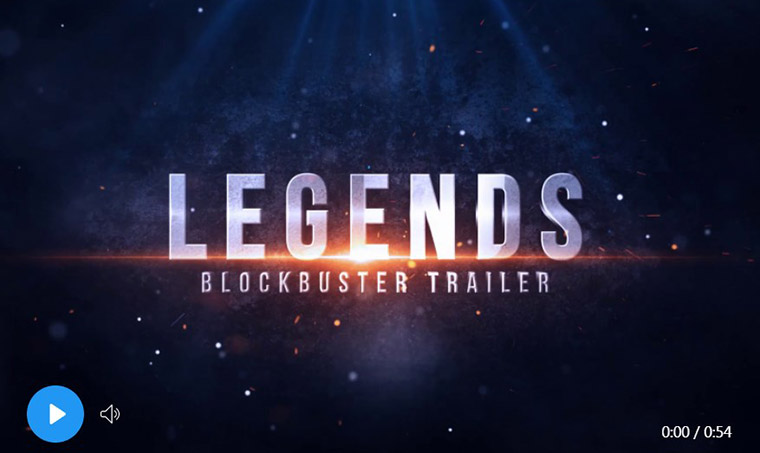 Legends - blockbuster trailer - After Effects template