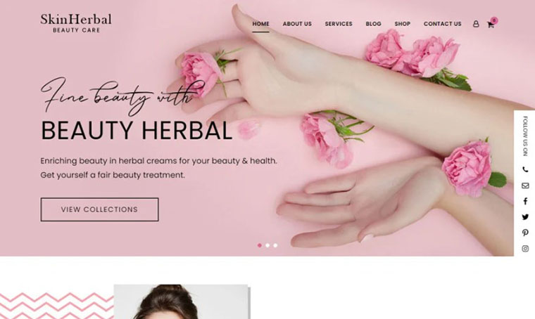 SkinHerbal eCommerce Fashion WordPress theme