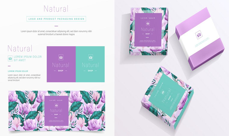 Natural Packaging Design Set