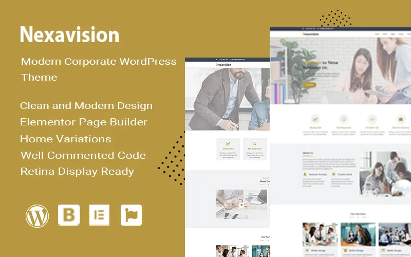 Nexavision - Multipurpose Website Builder using Elementor Wordpress Theme