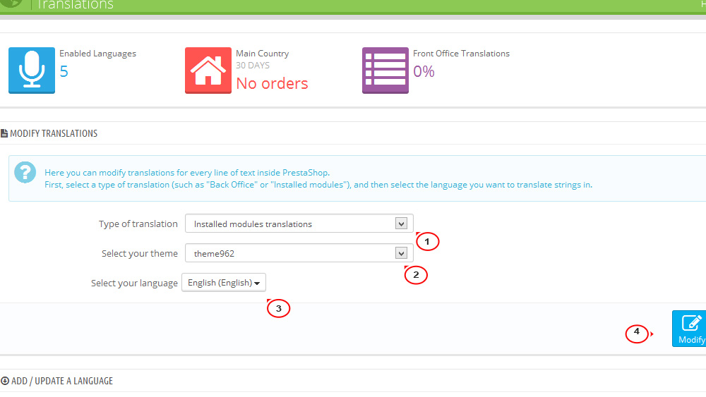 Enabled перевод. Blockuserinfo Module PRESTASHOP