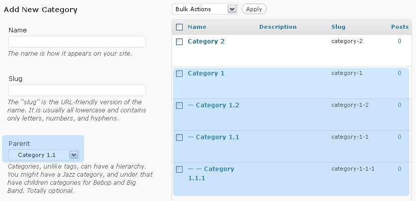 WP nested categories 1