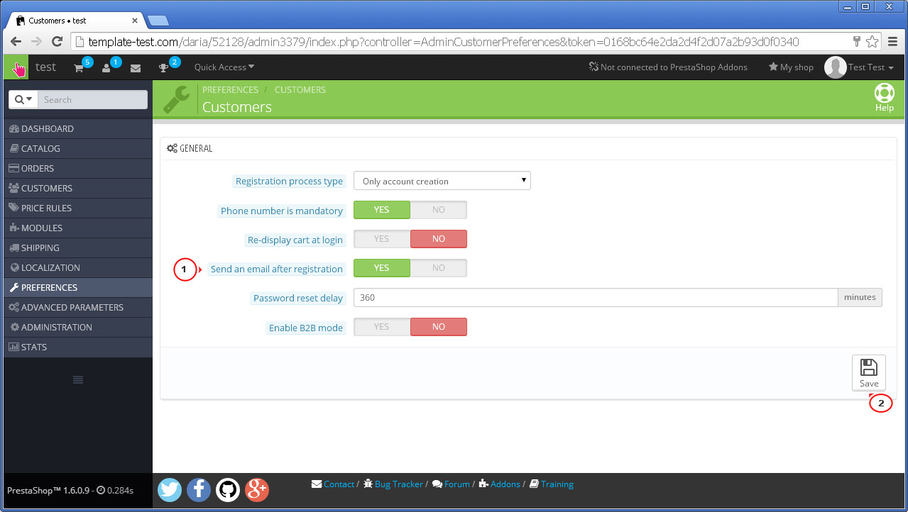 Prestashop 1 6 X How To Enable Confirmation Email For Users While Registration Template Free Prestashop Email Templates