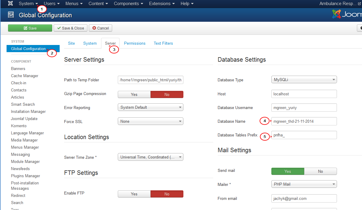 solução de problemas do modelo de design do joomla