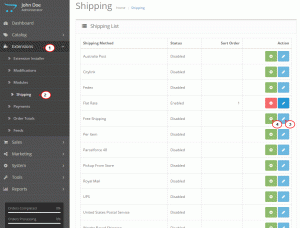 OpenCart_2_How_to_set_delivery_charges_1