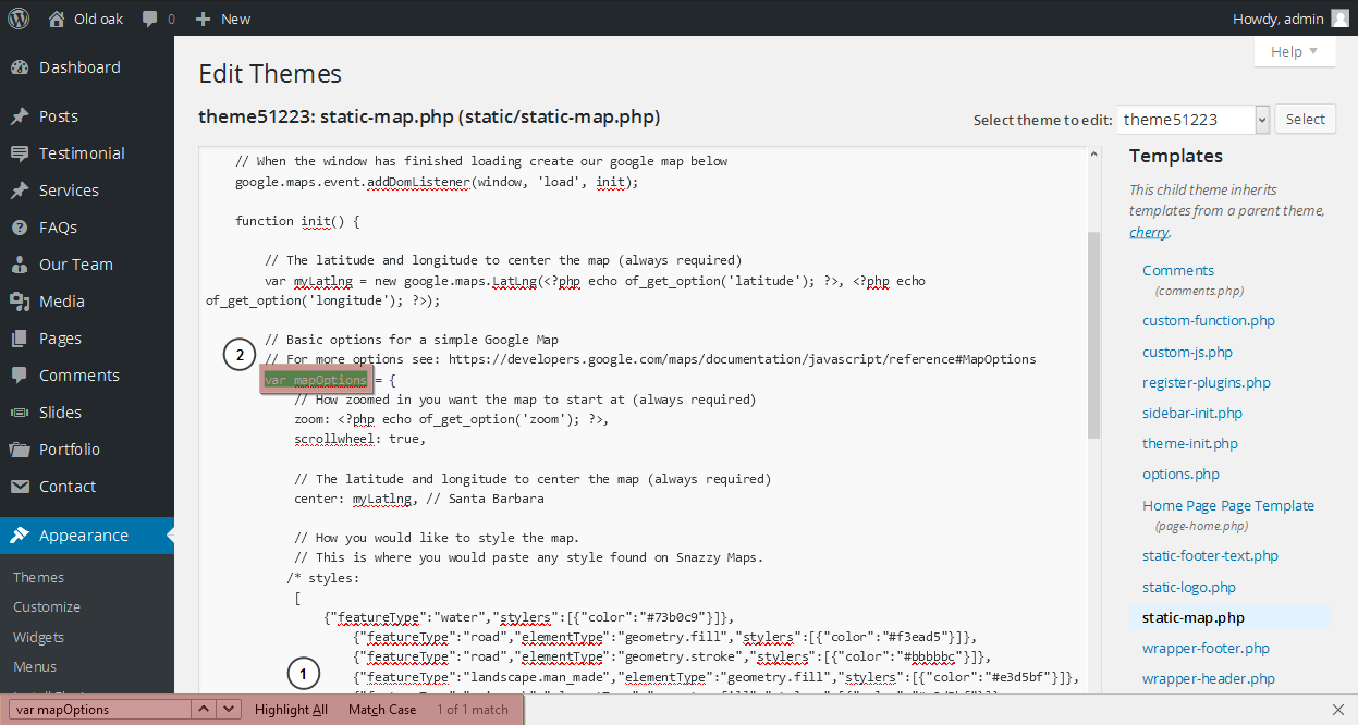 wordpress how to enable disable