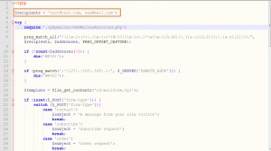JS Animated. How to set multiple recipients in RD contact form-3