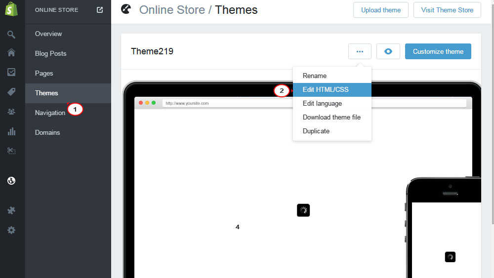 Adding a customer login template to Shopify