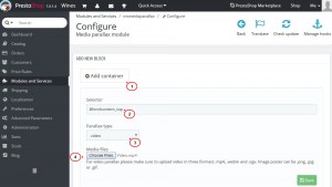 PrestaShop 1.6.x. Wie man ein Hintergrundsvideo mithilfe des Moduls 'TM Media parallax' einfügt module-3