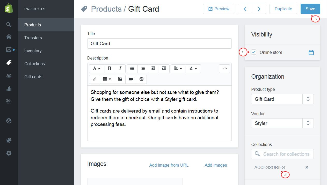 Shopify How To Activate The Gift Cards Feature Template Monster