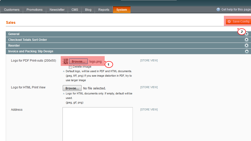 Magento Wie Man Das Logo Für Pdf Rechnungen Und Lieferscheine