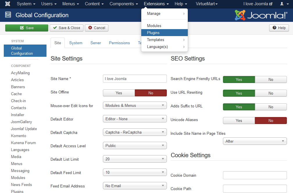 Joomla 3. RECAPTCHA iframe.