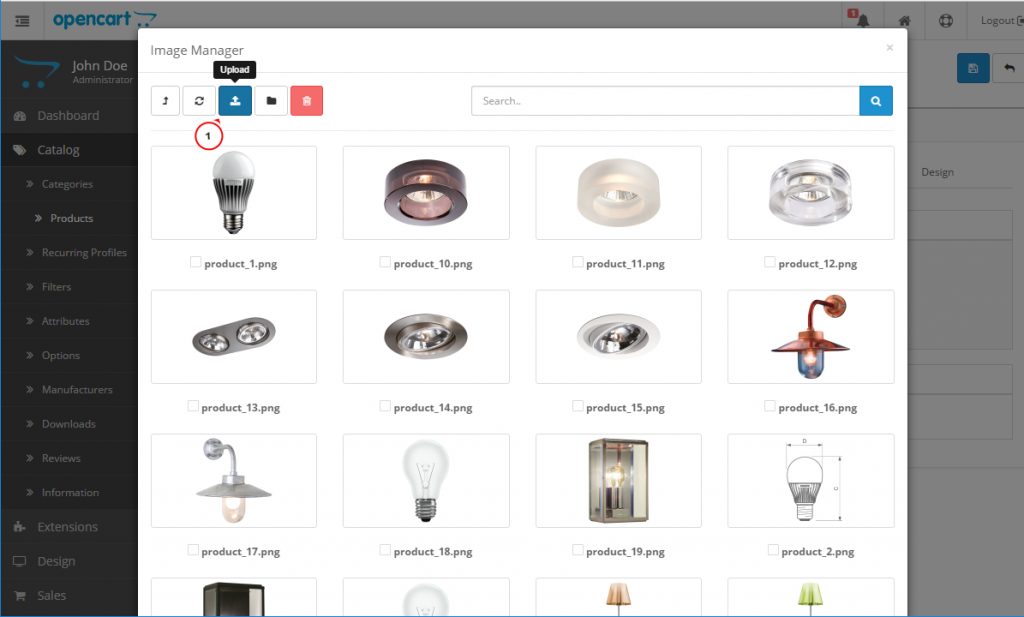 Alt изображений opencart