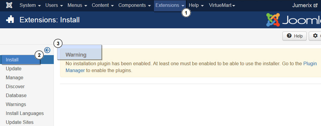 Joomla_3_Troubleshooter_How_to_deal_with_No_installation_plugin_has_been_enabled_1