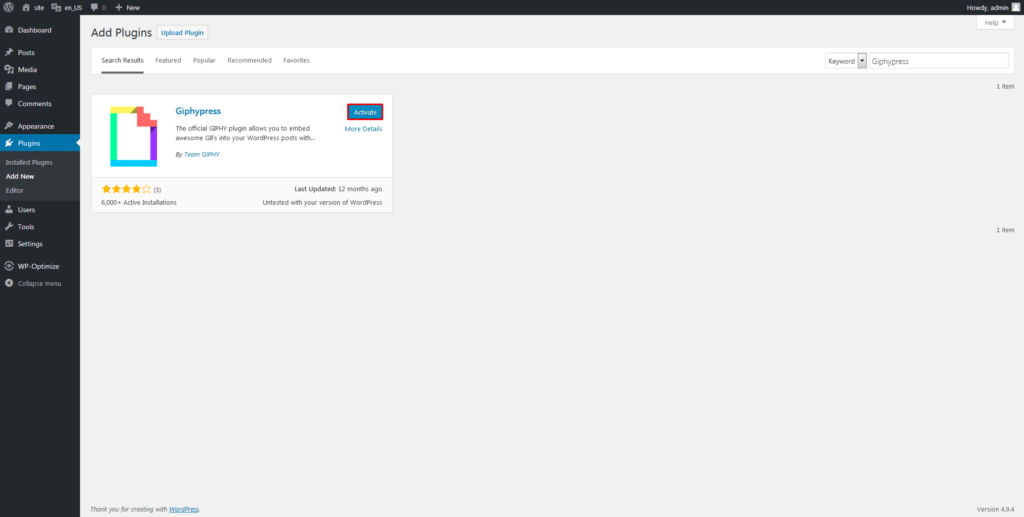How to Add GIFs from Giphy in WordPress (with Visual Composer)
