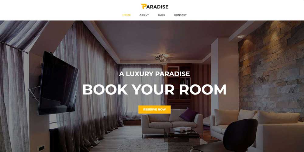 Free WordPress Theme for Hotel WordPress Theme.