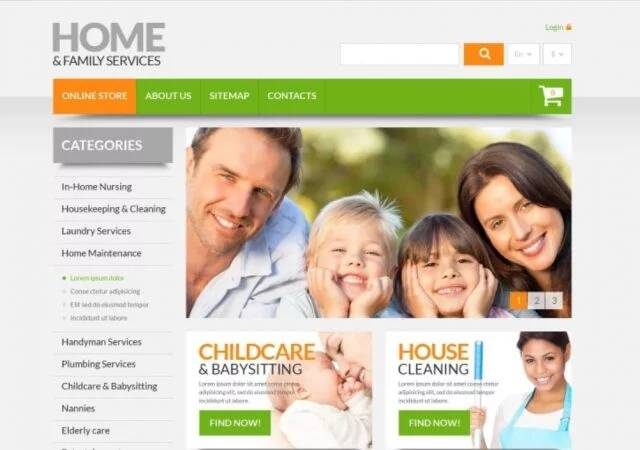 Home & Family Services PrestaShop téma