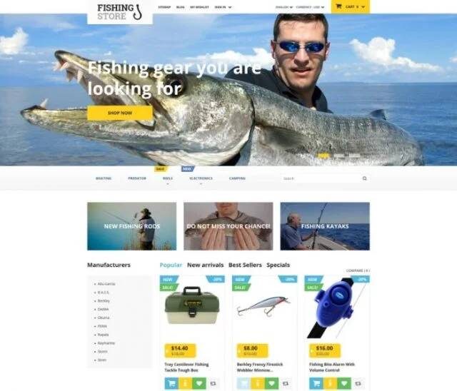 Fishing Store PrestaShop téma