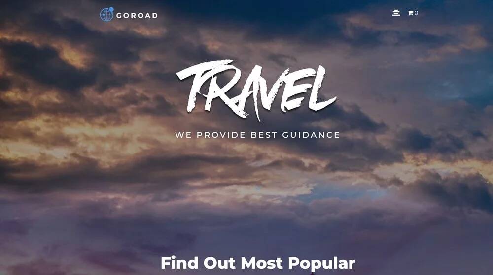 Goroad - Utazási iroda többcélú Modern Elementor WordPress téma