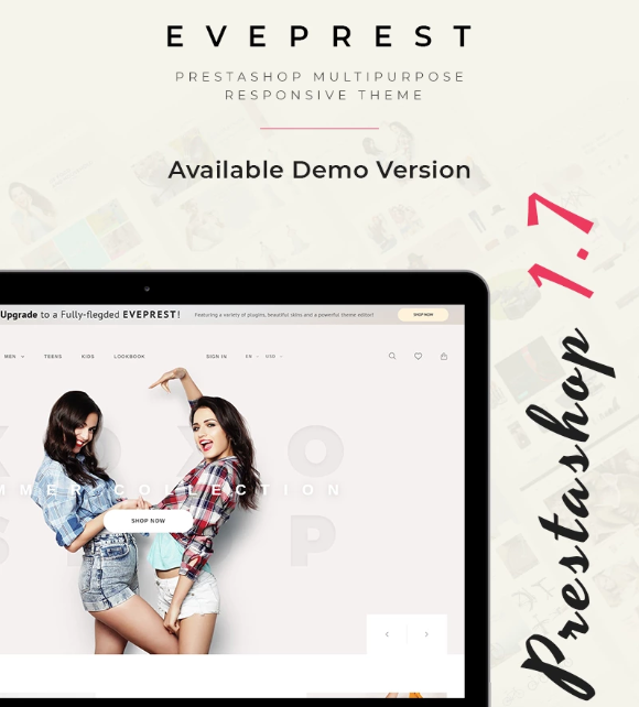Everprest - Ücretsiz Temiz Bootstrap Ecommerce Prestashop Teması 