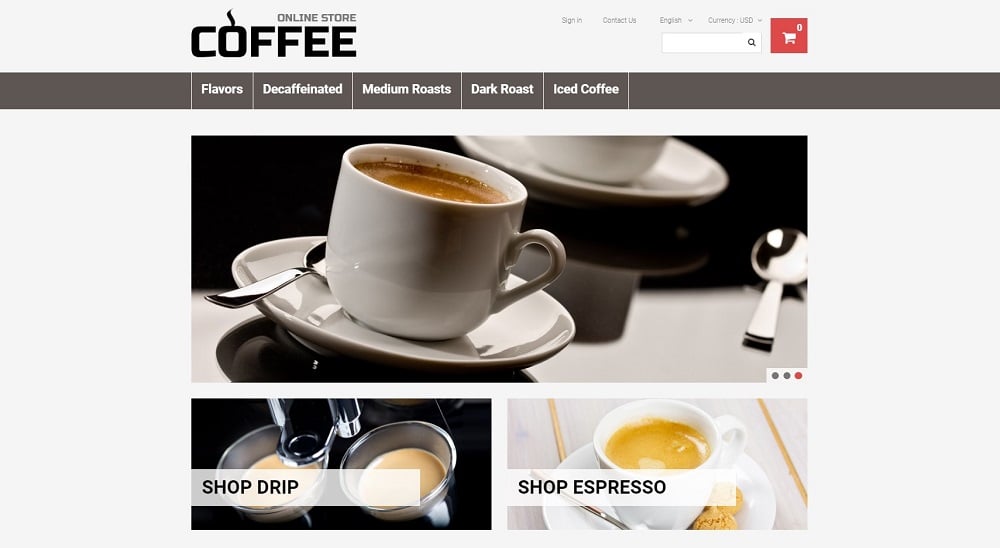                                                 Strong Coffee PrestaShop Teması 