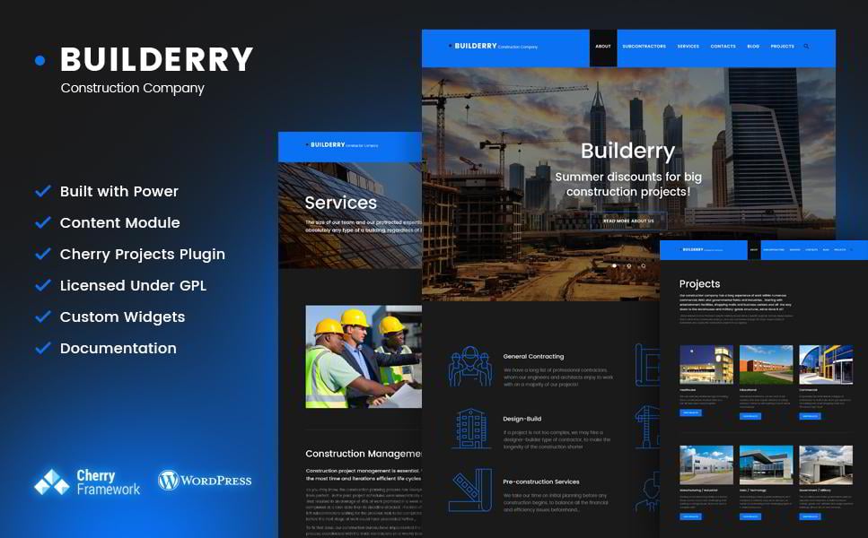 Buildery - İnşaat Şirketi WordPress Teması 