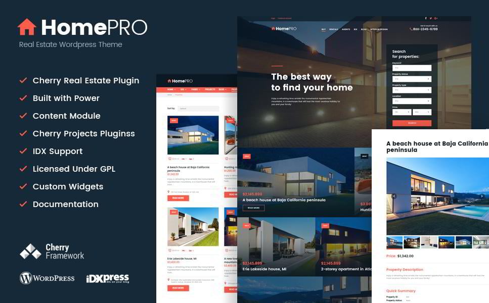 Home Pro Real - Emlak Portalı WordPress Teması 