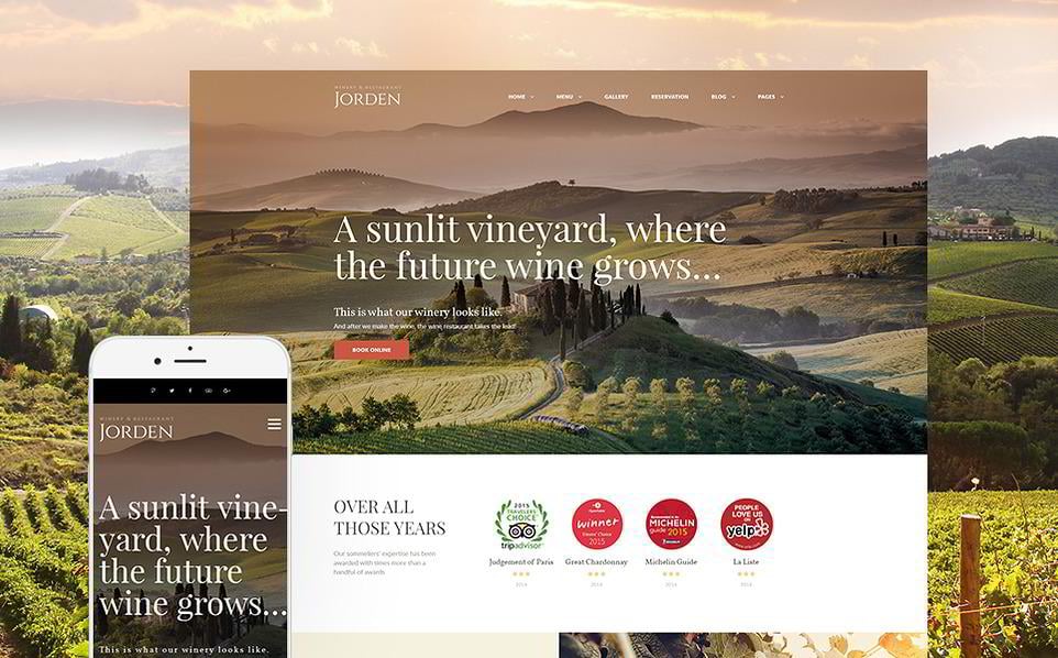 Jorden - Şarap ve Şarapçılık WordPress Teması