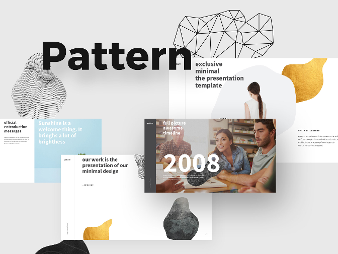 Pattern - Ücretsiz Modern Keynote Teması 