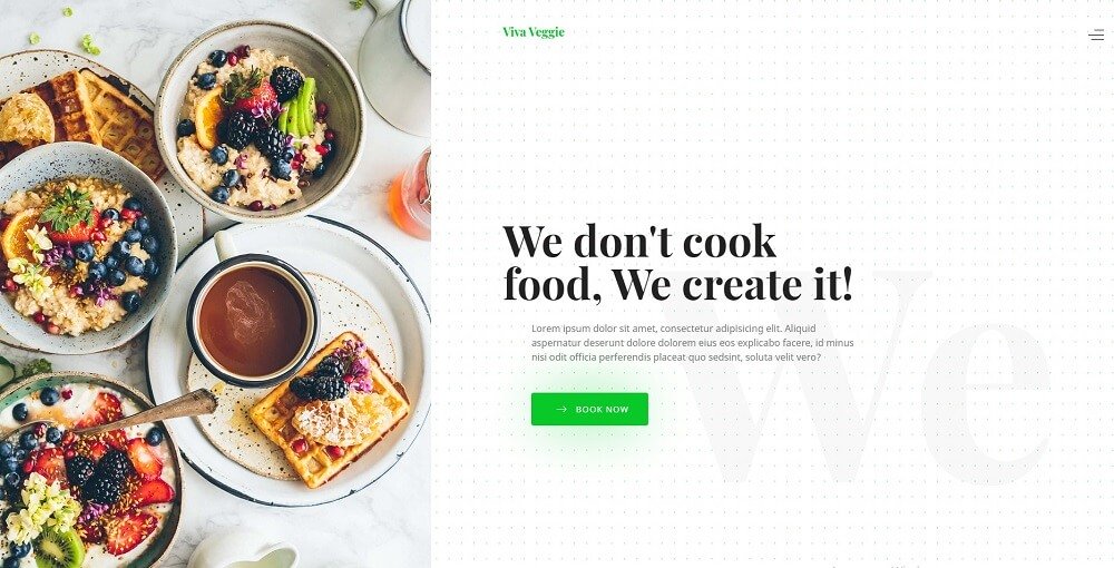                                      Viva Veggie - Kafe ve Restoranı WordPress Teması 