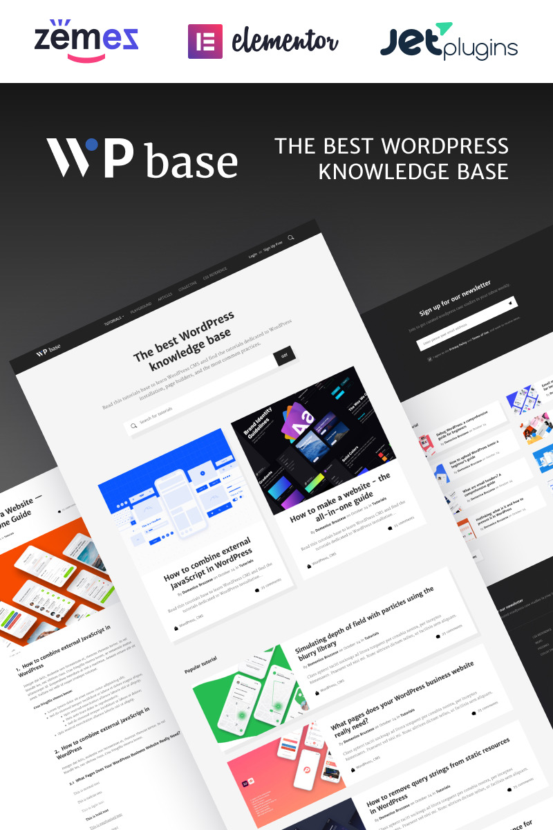 WPbase - Öğretici WordPress Teması 